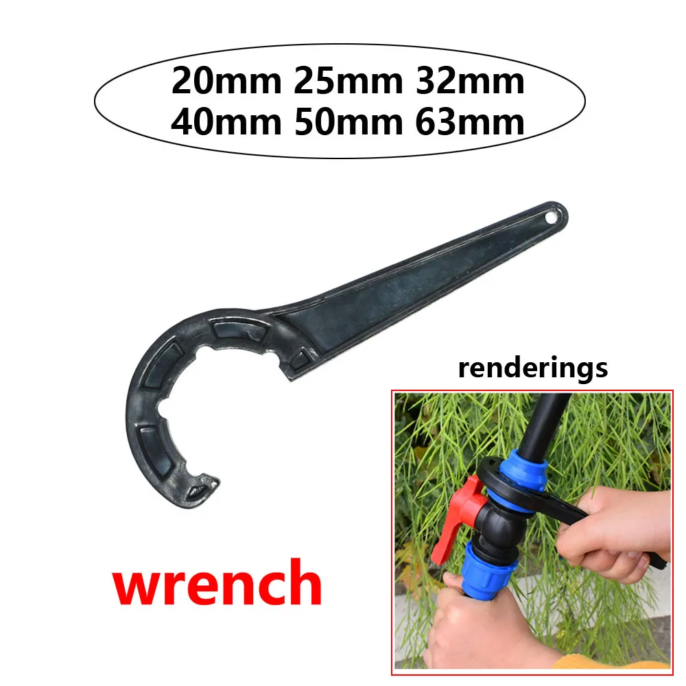 20/25/32/40/50/63mm PVC PE Tube Tap Tee Water Splitter 1/2 3/4 1" 1.25" 1.5" 2" Tee Pipe Ball Valve T-Shaped Connector 1pcs