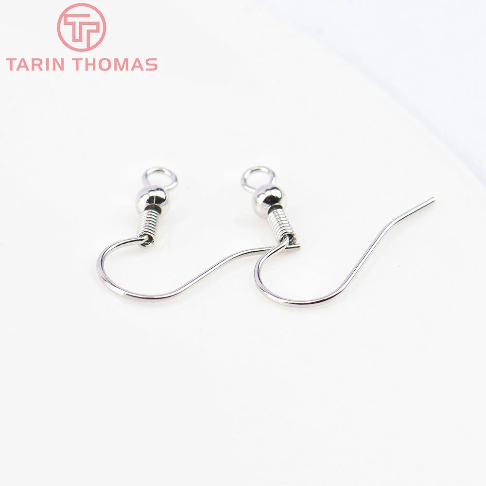 (2239)20PCS Height 16MM 24K Gold Color Plated Brass Earring Hook Diy Jewelry Findings Accessories Wholesale