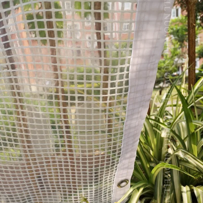 0.33mm Reinforced PE Tarpaulin Cover Rainproof Film for Terrace Balcony Plants Shelter Camp Tent Visible Shade Sails