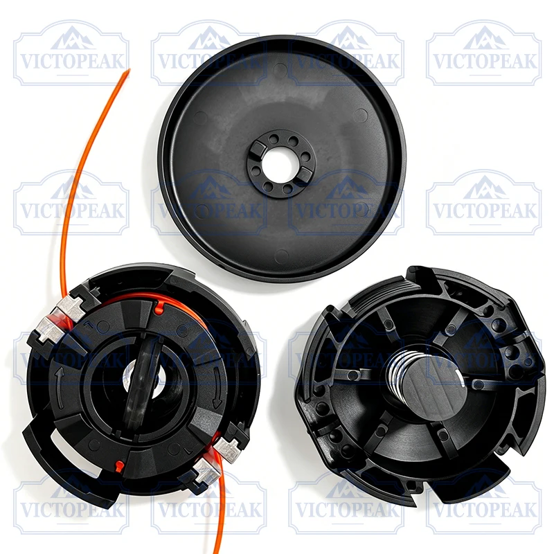 M10*1.25 Trimmer Head Easily Install Rotate Line for Brush Cutter Head Universal Brushhead