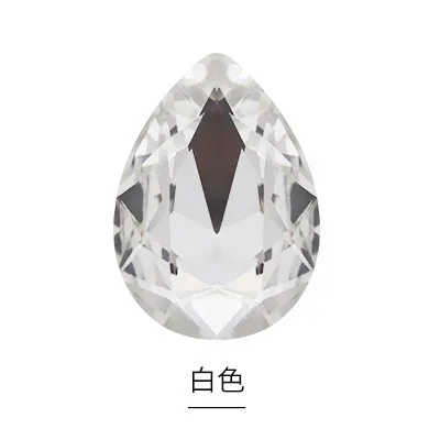Glass Crystal 10x14 13x18 Nice Colors Waterdrop Water Drop Teardrop Shape Glue on Rhinestone Beads Handicraft Photo Frame DIY