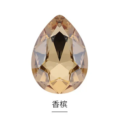 Glass Crystal 10x14 13x18 Nice Colors Waterdrop Water Drop Teardrop Shape Glue on Rhinestone Beads Handicraft Photo Frame DIY