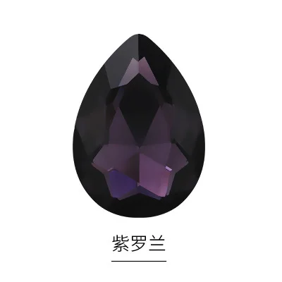 Glass Crystal 10x14 13x18 Nice Colors Waterdrop Water Drop Teardrop Shape Glue on Rhinestone Beads Handicraft Photo Frame DIY