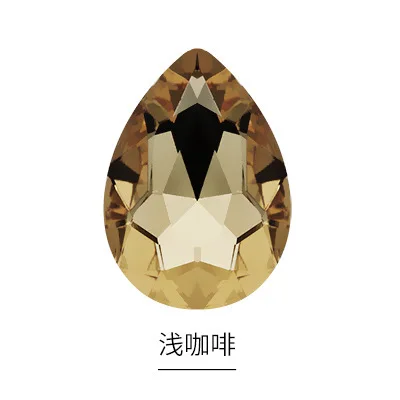 Glass Crystal 10x14 13x18 Nice Colors Waterdrop Water Drop Teardrop Shape Glue on Rhinestone Beads Handicraft Photo Frame DIY