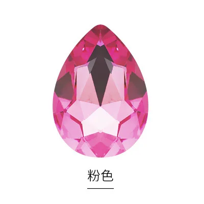 Glass Crystal 10x14 13x18 Nice Colors Waterdrop Water Drop Teardrop Shape Glue on Rhinestone Beads Handicraft Photo Frame DIY