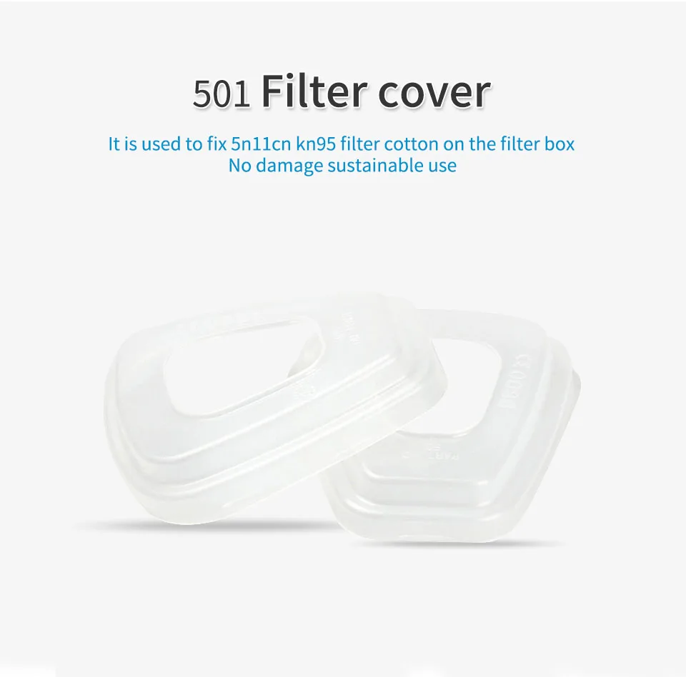 501 Filter Holder Cartridge Retainer Cover Fitting For 3m 6200 6800 7502 9000 Series Respirator Paint Spraying Face Gas Mask