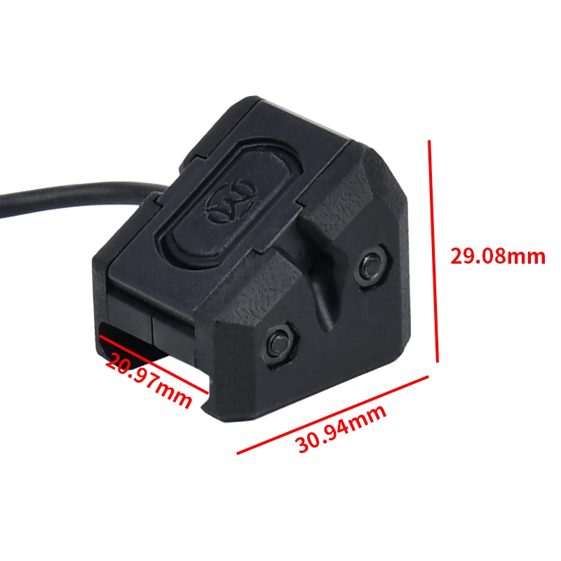 Tactical Button Remote Pressure Switch For M300 M600 WADSN Flashlight WeaponLight PEQ15 DBAL CQBL NGAL Fit Keymod Picatinny Rail