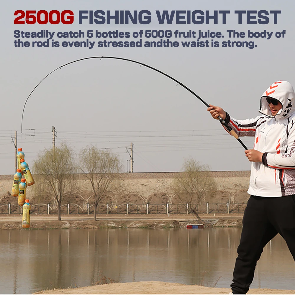Telescopic Lure Fishing Rod 1.8M 2.1M 2.4M 3.0M Carbon Fiber Spinning Casting Ultralight Portable Travel Pole Tackle
