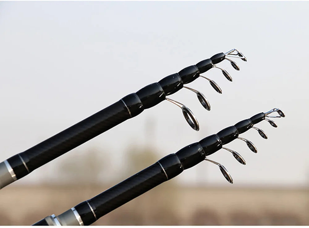 Telescopic Lure Fishing Rod 1.8M 2.1M 2.4M 3.0M Carbon Fiber Spinning Casting Ultralight Portable Travel Pole Tackle