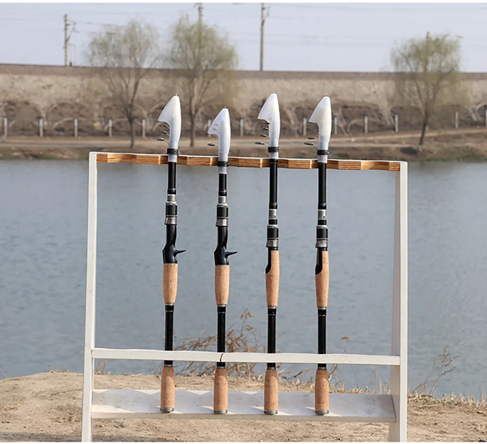 Telescopic Lure Fishing Rod 1.8M 2.1M 2.4M 3.0M Carbon Fiber Spinning Casting Ultralight Portable Travel Pole Tackle