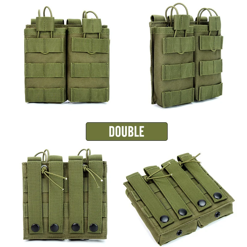 1000D Tactical Magazine Pouch Double/Triple/Quadruple Mag Pouch Airsoft Ak 5.56mm M4 Ar Rifle Hunting Accessories