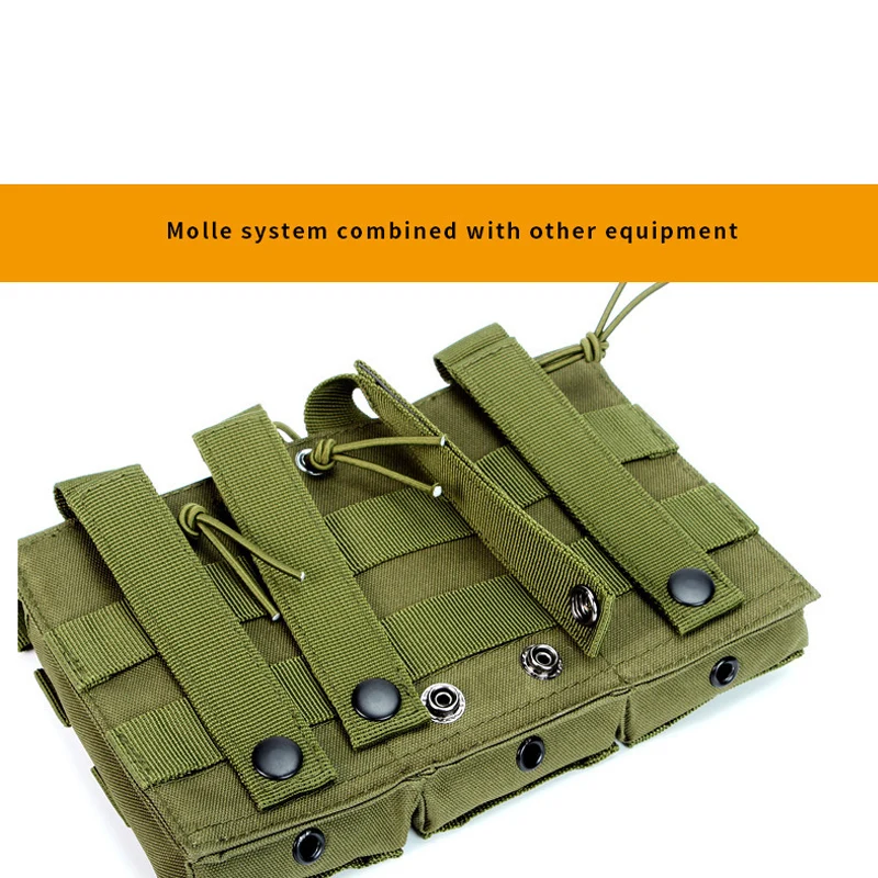 1000D Tactical Magazine Pouch Double/Triple/Quadruple Mag Pouch Airsoft Ak 5.56mm M4 Ar Rifle Hunting Accessories