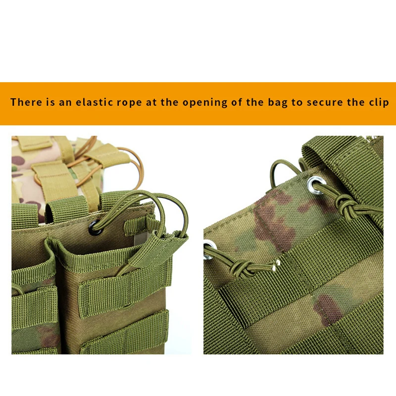 1000D Tactical Magazine Pouch Double/Triple/Quadruple Mag Pouch Airsoft Ak 5.56mm M4 Ar Rifle Hunting Accessories