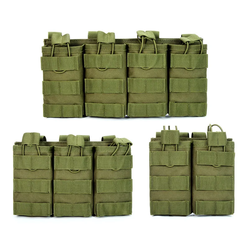 1000D Tactical Magazine Pouch Double/Triple/Quadruple Mag Pouch Airsoft Ak 5.56mm M4 Ar Rifle Hunting Accessories