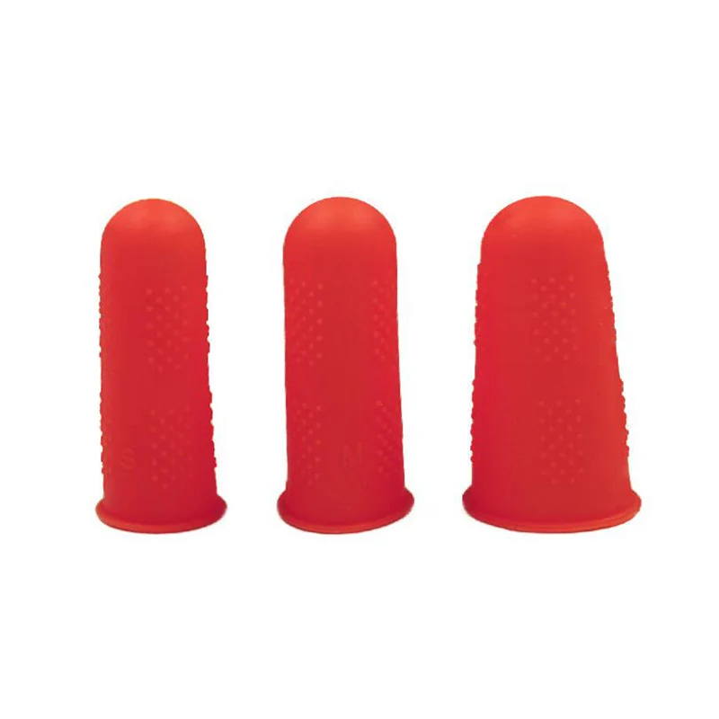 Silicone Finger Protector Sleeve Cover Anti-cut Heat Resistant Finger Sleeves Great Cooking Kitchen Tools