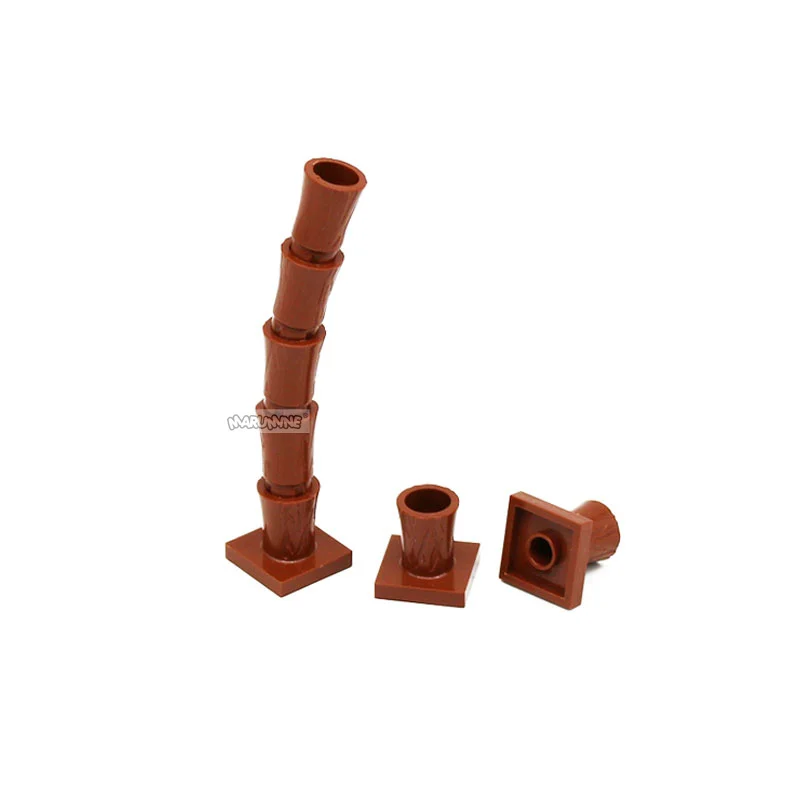 Marumine 6135 Palm Trunk with Cross 2563 Palm Base MOC Bricks Idea House Garden Tree Plants Model Kit Blocks Accessories Parts