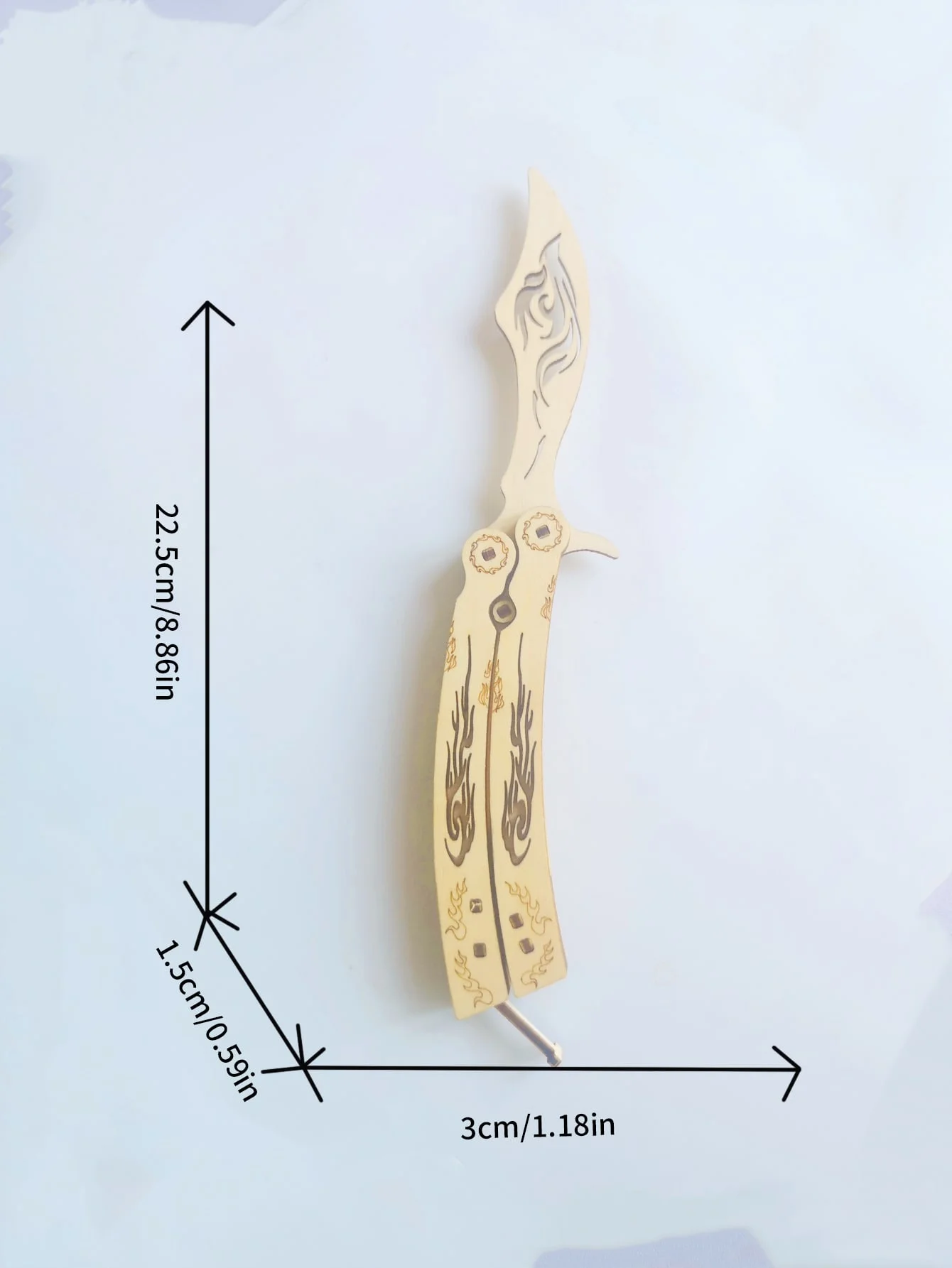 3D Wooden Puzzles Fire Phoenix Butterfly Knife Model Kits Catapult Saber 3D Stereo Diy Handmade Boys Birthday Gift,Age 14+