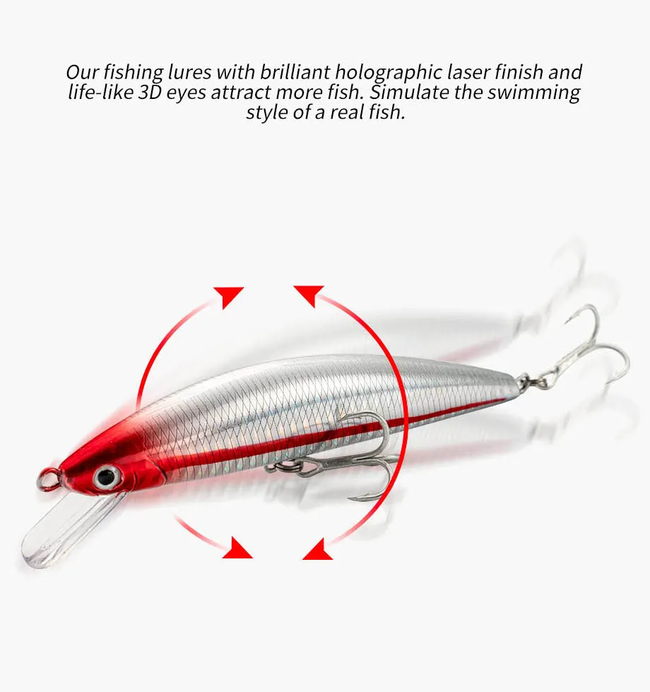 Fishing Lure Sinking Minnow 13cm 15cm 40g 60g Weight System Hard Lure Pesca Strong Treble Hooks Wobbler Jerkbait Swimbait Bait