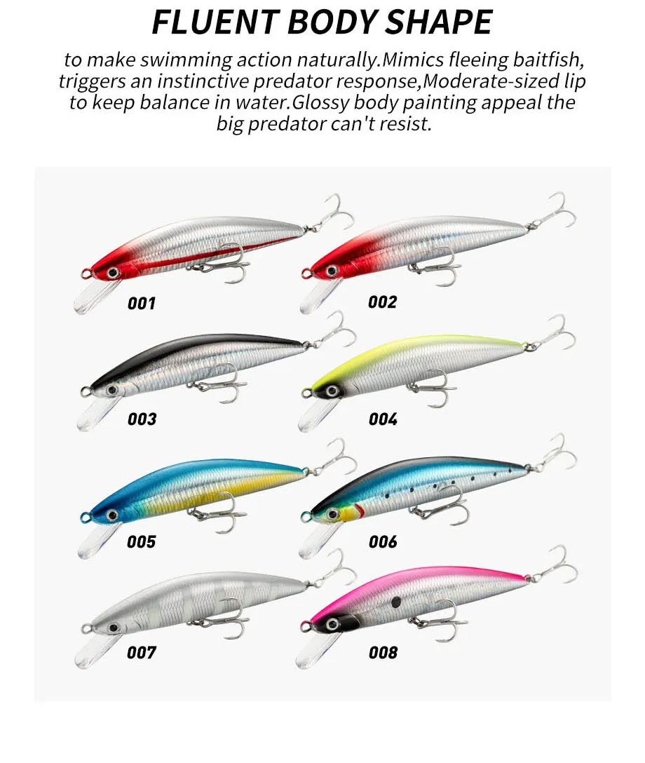Fishing Lure Sinking Minnow 13cm 15cm 40g 60g Weight System Hard Lure Pesca Strong Treble Hooks Wobbler Jerkbait Swimbait Bait