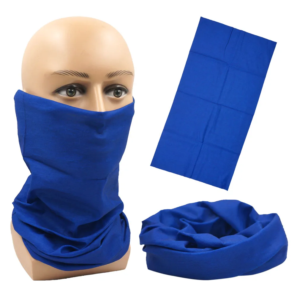 Dyeing Color Neck Gaiter Men Women Plain Bandana Multifunctional Headscarf Windproof Face Shields Seamless Tube Snood Warmer