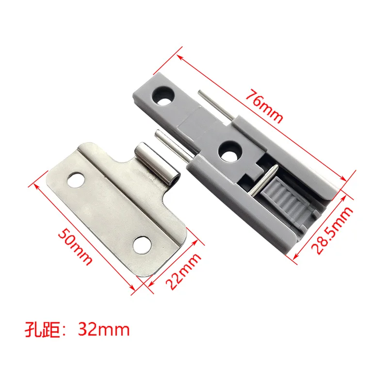 4PCS Cupboard Folding Door Wardrobe Built-in Hinge Accordion Folding Wardrobe Door Wardrobe Systems Tracked Plastic Hinge