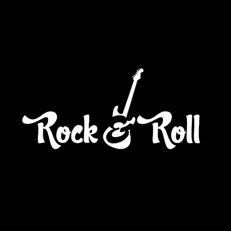 Personality Fashion Rock N Roll Guitar Music Studio Cool Decoration Accessories PVC Reflective Auto Motorcycle Sticker