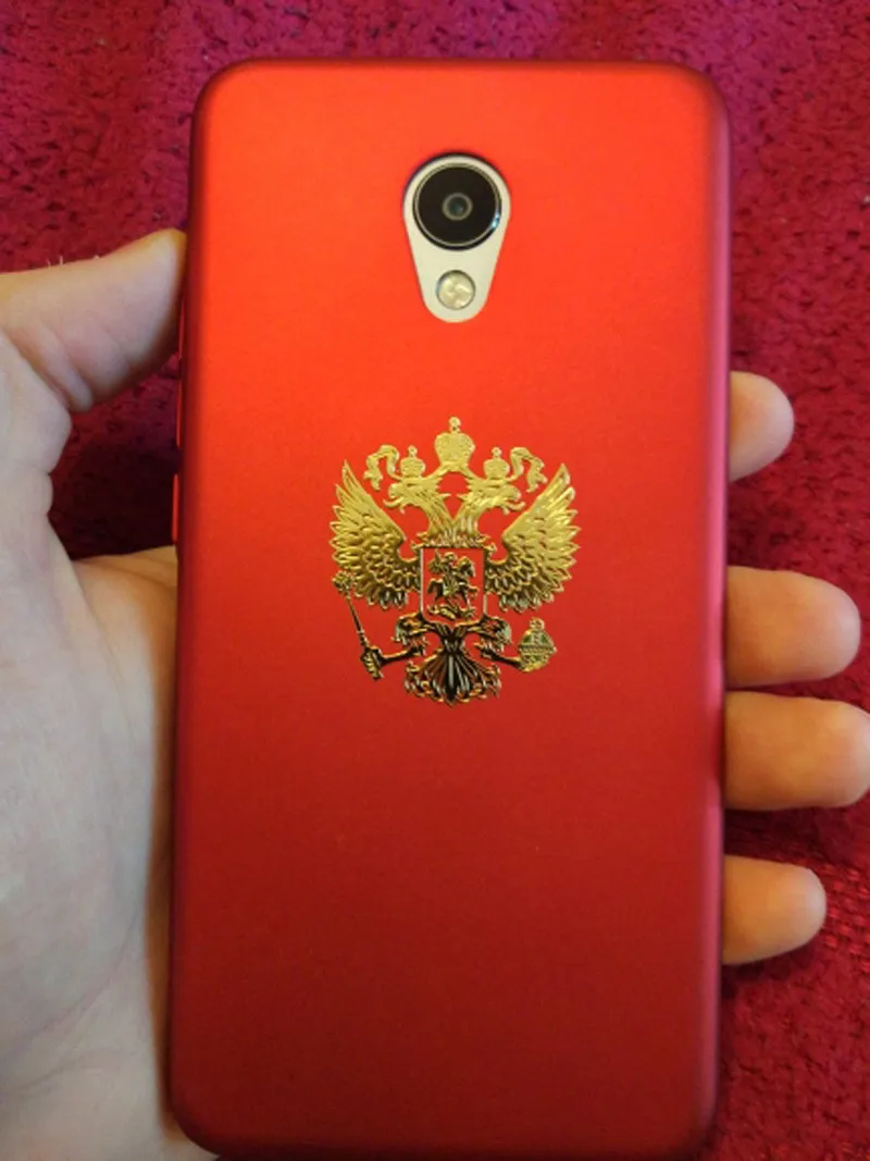 New Coat of Arms of Russia Nickel Metal Car Sticker Window Laptop Phone Decal Russian Federation Eagle Emblem 3D Car Styling