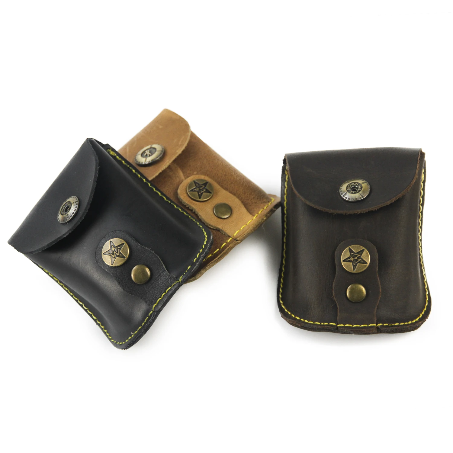 GUGULUZA Leather Slingshot Bag Ammo Pouch Slingshot Steel Balls Waist Bag Storage Bag Case for Outdoor Catapult Steel Ball Games