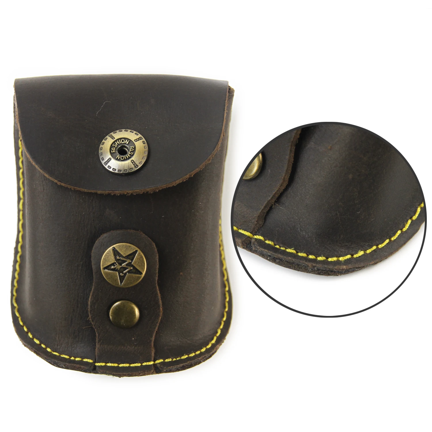 GUGULUZA Leather Slingshot Bag Ammo Pouch Slingshot Steel Balls Waist Bag Storage Bag Case for Outdoor Catapult Steel Ball Games