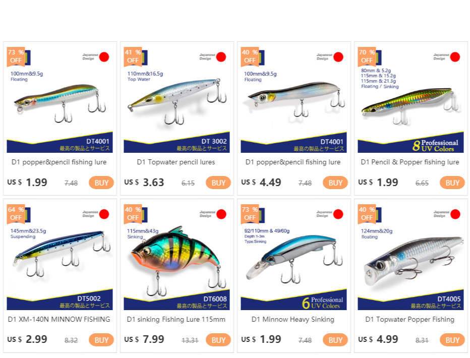 D1 AutoWalker Pencil Popper Decoy Fishing Lure Wobblers 80mm 115mm Sinking Floating Artificial Hard Bait 2021 Pecsa Tackle