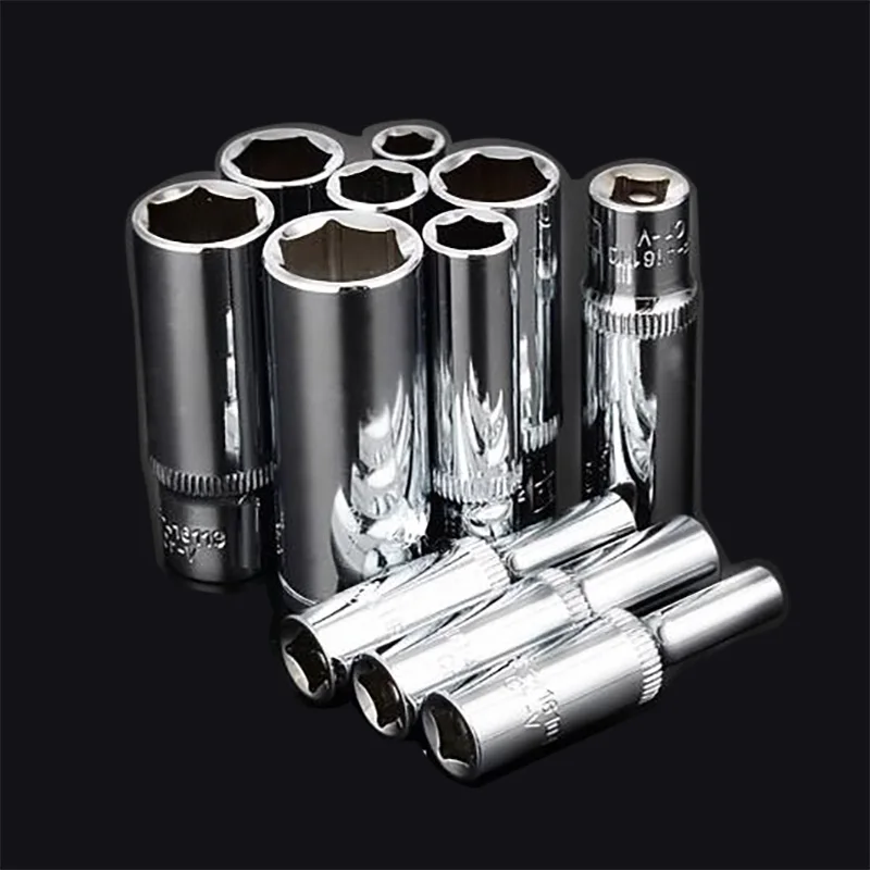 50mm Long 1/4 Inch Drive 6 Point Socket 4mm 5mm 6mm 7mm 8mm 9mm 10mm 11mm 12mm 13mm 14mm