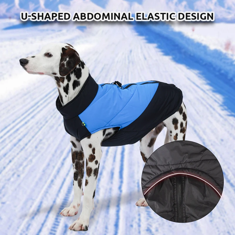 Dog Waterproof Jacket Pet Vest Dog Clothes for Large Dogs Winter Dog Warm Coat Puppy Sweatshirt Chihuahua French Bulldog Costume