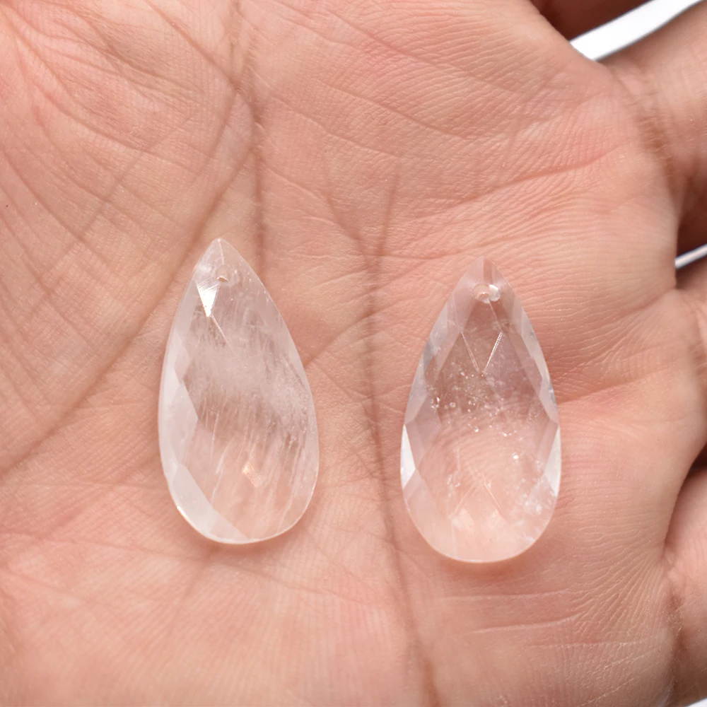 Wholesale 12pcs/lot Fashion Quality Natural Stone Water Drop Shape cut faceted for Jewelry Making Bracelet Necklace Accessories