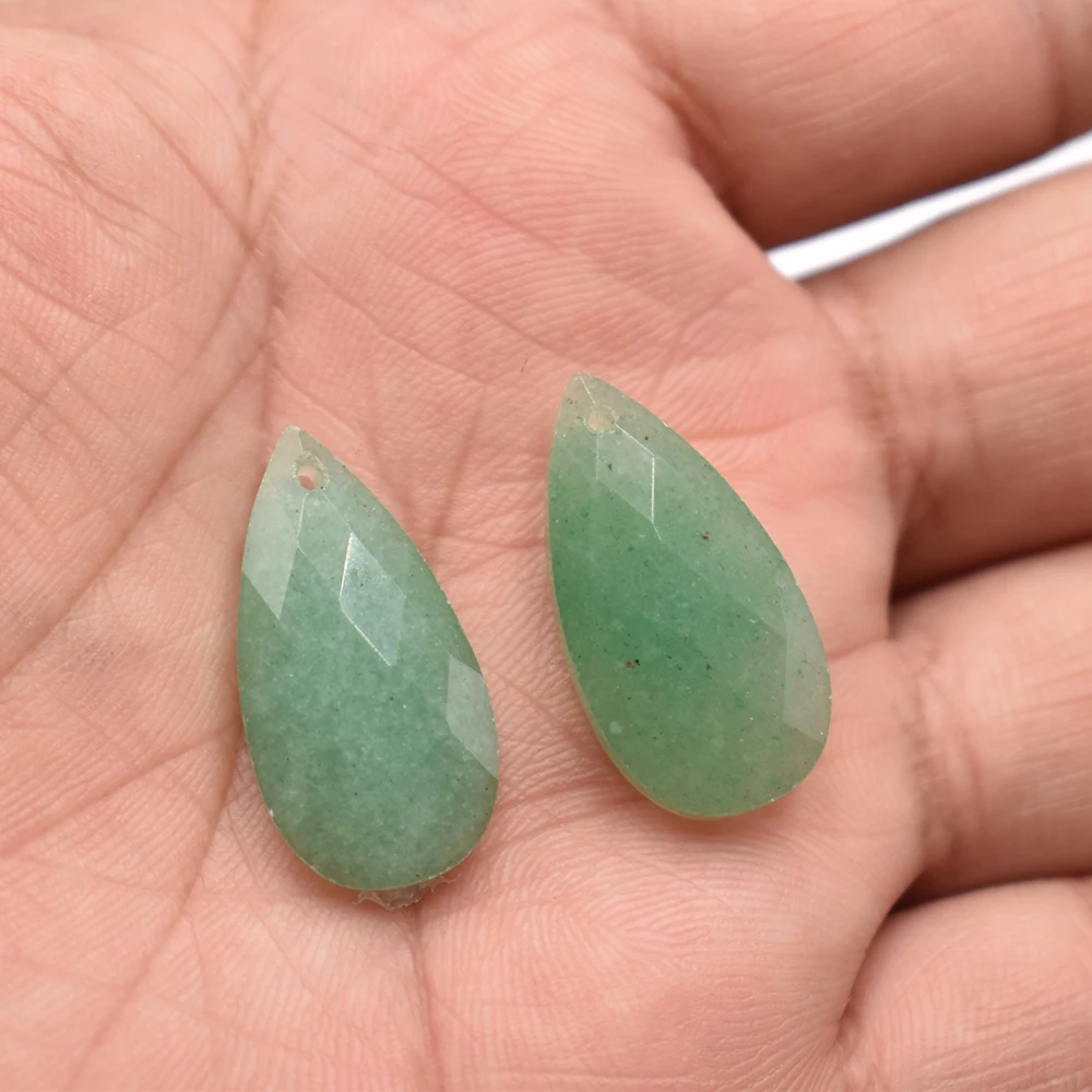 Wholesale 12pcs/lot Fashion Quality Natural Stone Water Drop Shape cut faceted for Jewelry Making Bracelet Necklace Accessories