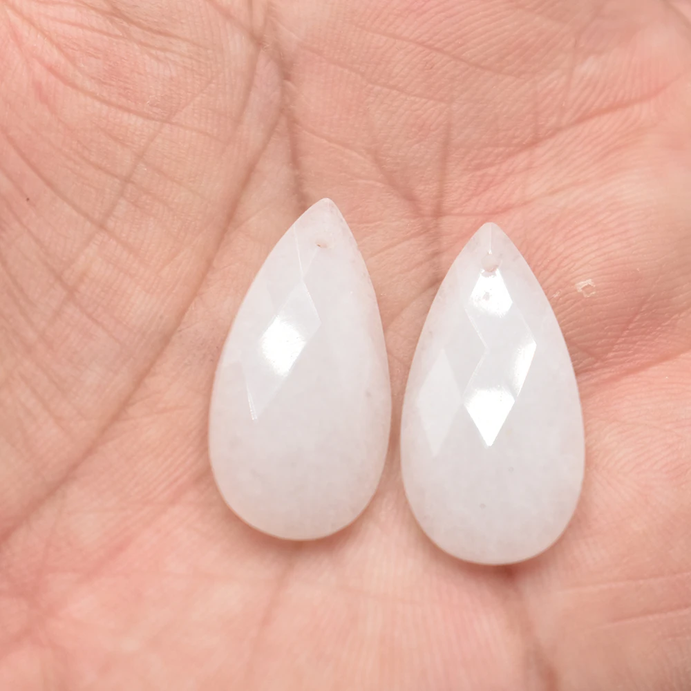 Wholesale 12pcs/lot Fashion Quality Natural Stone Water Drop Shape cut faceted for Jewelry Making Bracelet Necklace Accessories