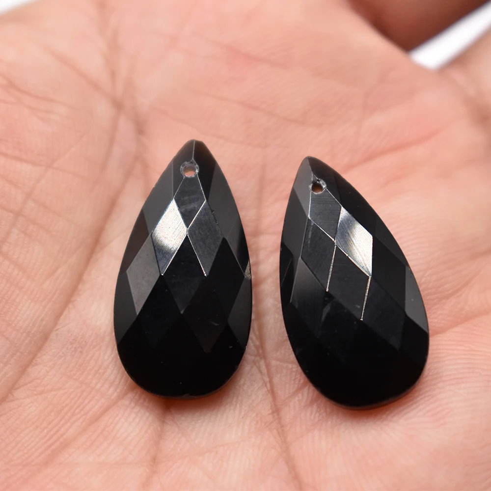 Wholesale 12pcs/lot Fashion Quality Natural Stone Water Drop Shape cut faceted for Jewelry Making Bracelet Necklace Accessories