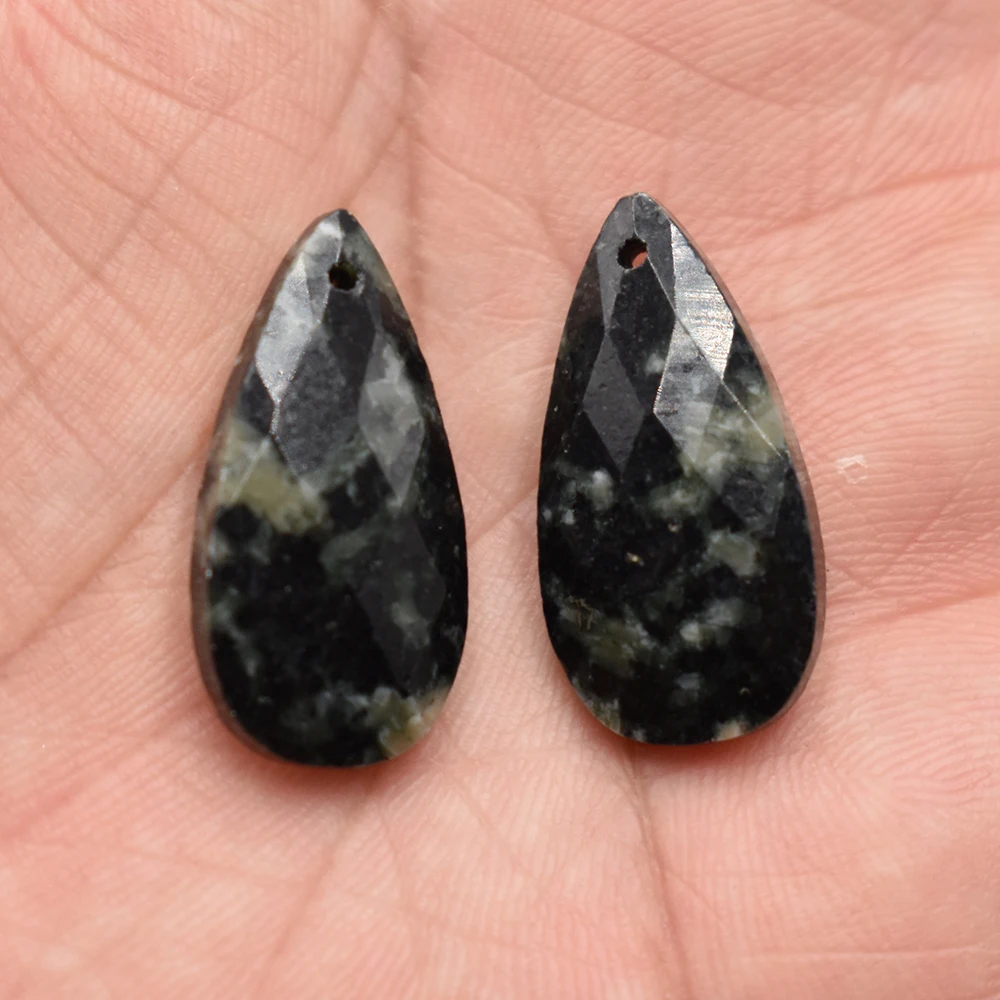Wholesale 12pcs/lot Fashion Quality Natural Stone Water Drop Shape cut faceted for Jewelry Making Bracelet Necklace Accessories