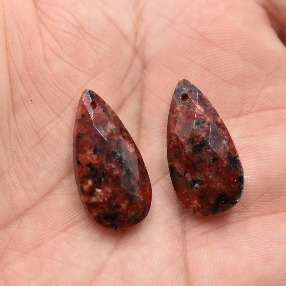 Wholesale 12pcs/lot Fashion Quality Natural Stone Water Drop Shape cut faceted for Jewelry Making Bracelet Necklace Accessories