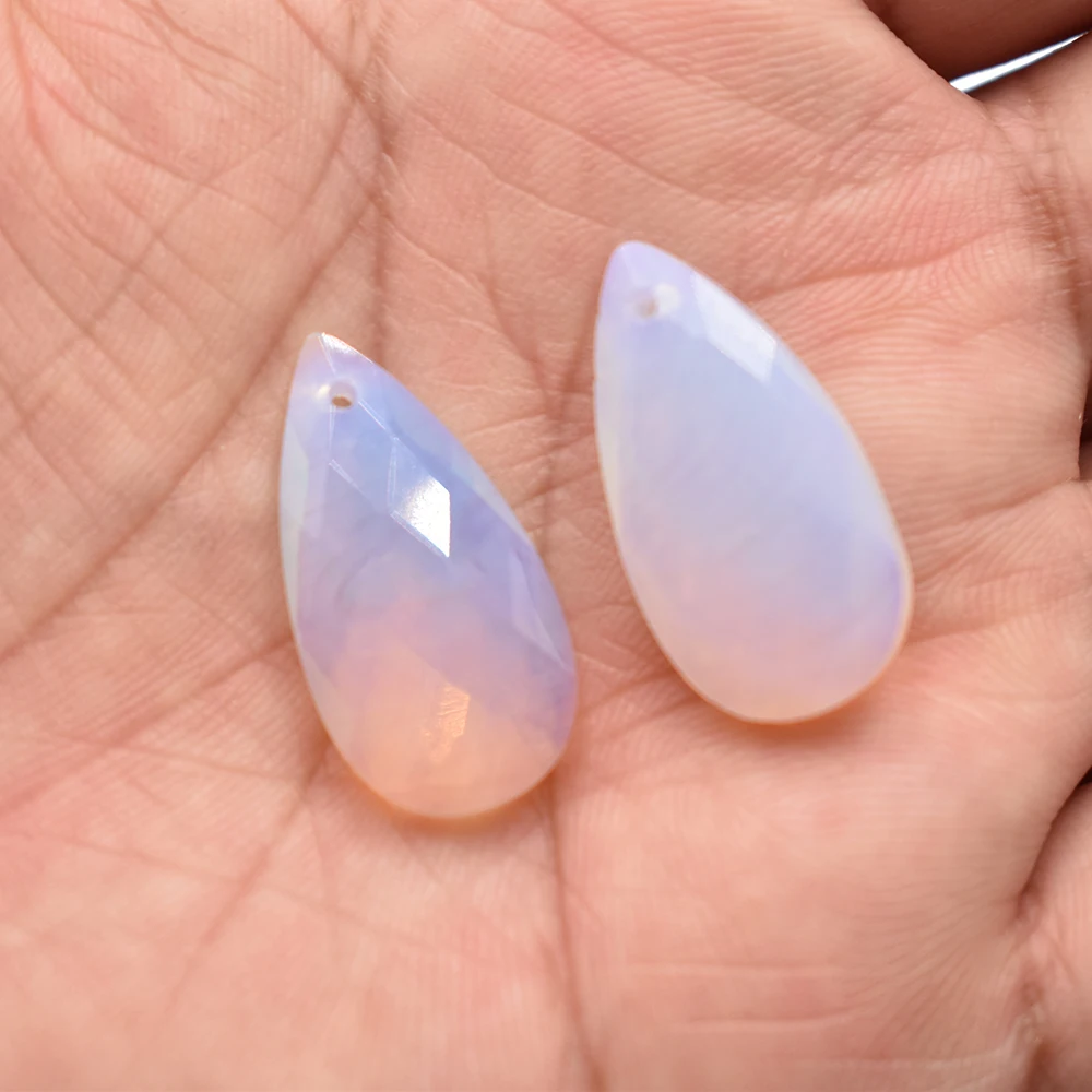 Wholesale 12pcs/lot Fashion Quality Natural Stone Water Drop Shape cut faceted for Jewelry Making Bracelet Necklace Accessories