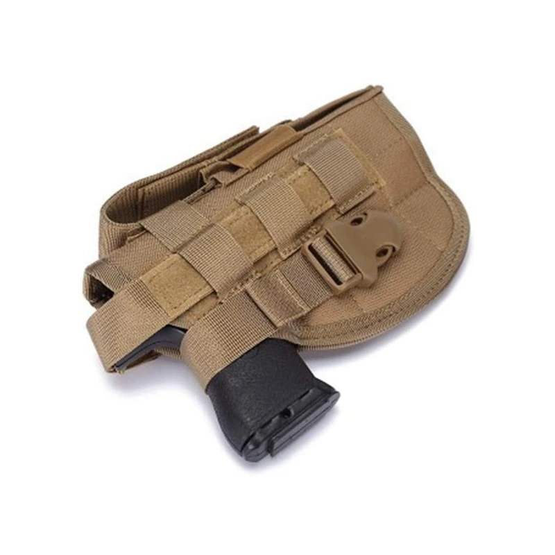 Universal Tactical Gun Holster Right Hand Molle Pistol Holster Combat Airsoft Waist Belt Holster for M92 APX PX4 Glock 17 19 USP
