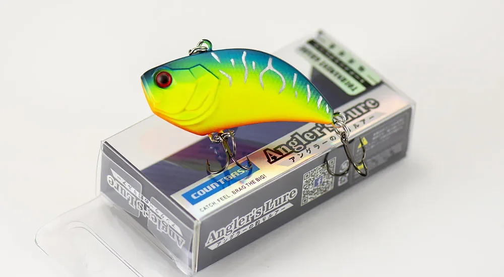 COUNTBASS 55mm 13.5g Vibraiton Rattling Hard Body Fishing Baits Vibe Lure Lipless Crankbait Angler's Fishing Lure