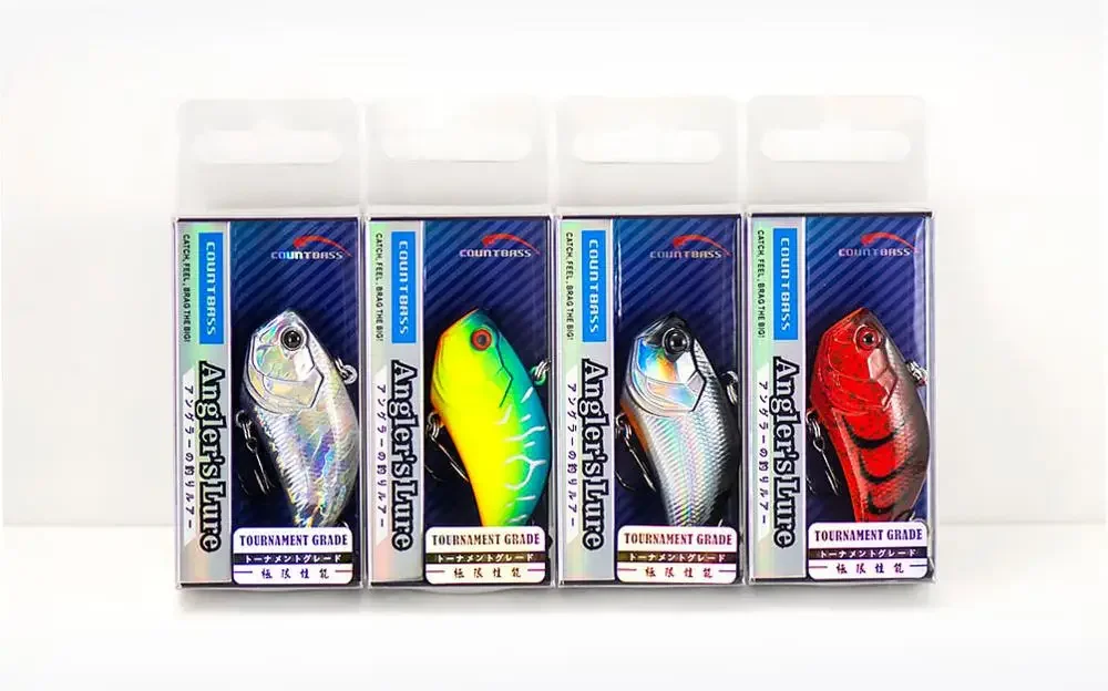 COUNTBASS 55mm 13.5g Vibraiton Rattling Hard Body Fishing Baits Vibe Lure Lipless Crankbait Angler's Fishing Lure
