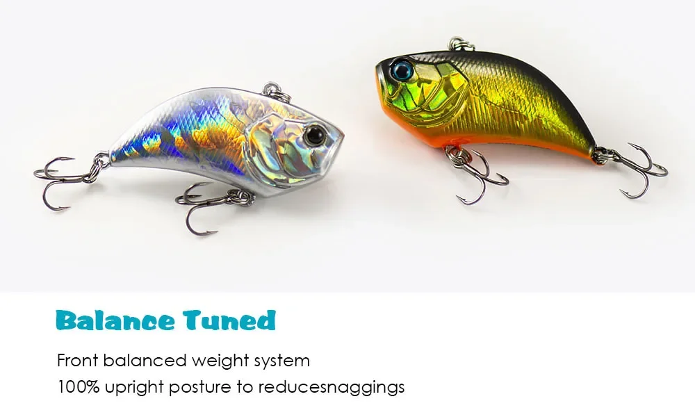 COUNTBASS 55mm 13.5g Vibraiton Rattling Hard Body Fishing Baits Vibe Lure Lipless Crankbait Angler's Fishing Lure