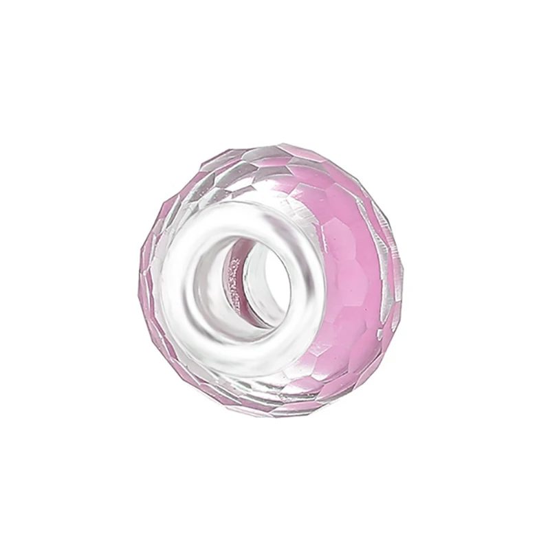 2Pcs/Lot 2021 Original Sculpture Flower Heart Butterfly Charm Beads Fit Pink Murano Glass Crystal Bracelet For Women DIY Jewelry