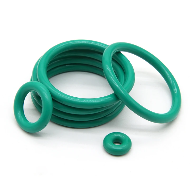 10pcs CS 4.0 mm OD 14~100 mm Green FKM Fluorine Rubber O Ring Sealing Gasket Insulation Oil High Temperature Resistance Green