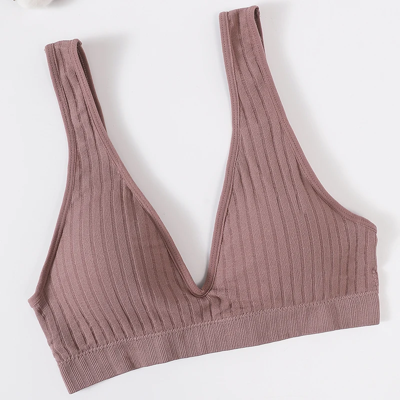 Seamless Bras For Women Sports Deep V Bra Tops Female Non-wire Brassiere Women Underwear Backless Sexy Lingerie Soft Intimates