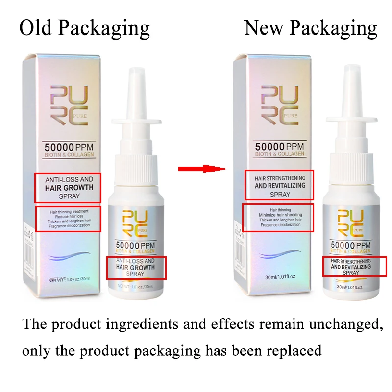 PURC Biotin Hair Growth Oil for Men Women Hair Loss Treatment Fast Grow Hair Spray Regrowth Thicken Oil Hair Care Products