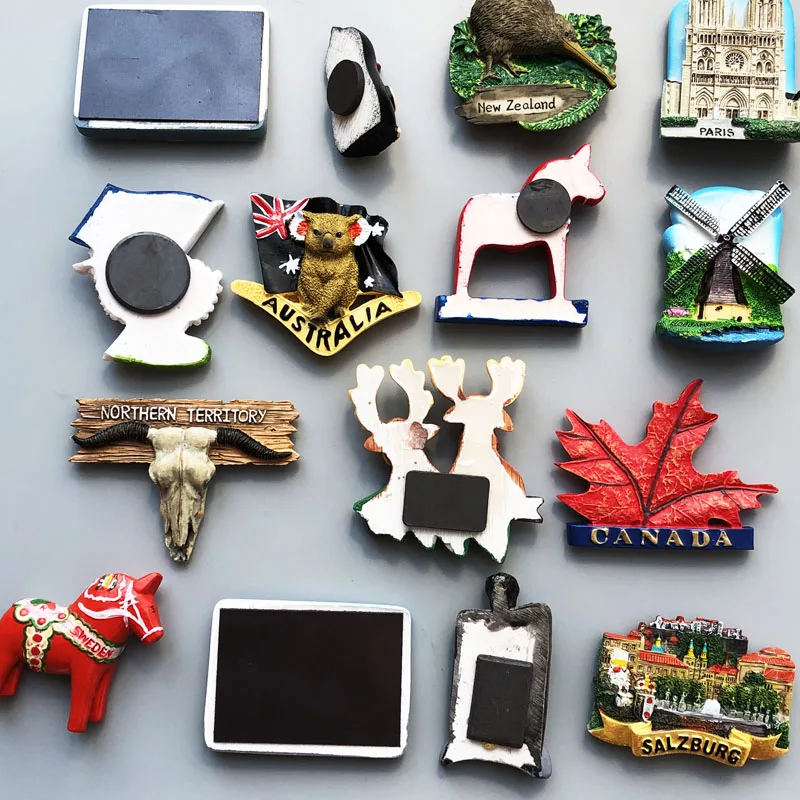 Fridge Magnets Canada Irish German Hollywood Sweden Dutch Salzburg Australi Fridge Magnet Sticker World Travel Souvenir Magnetic