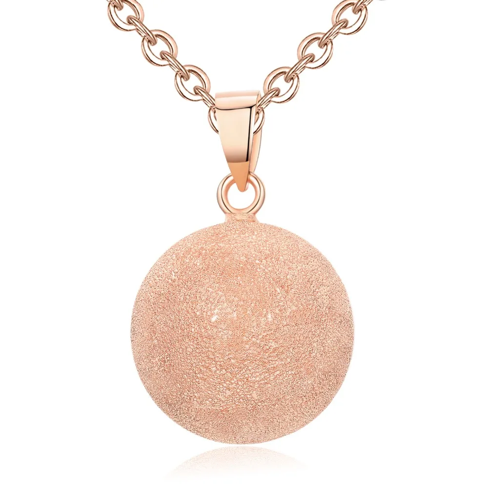 Out of Stock Round Bell 3 Colors Sparkling Harmony Bola Ball Angel Caller Pregnancy Pendant Necklace for Women Jewelry N14nb357