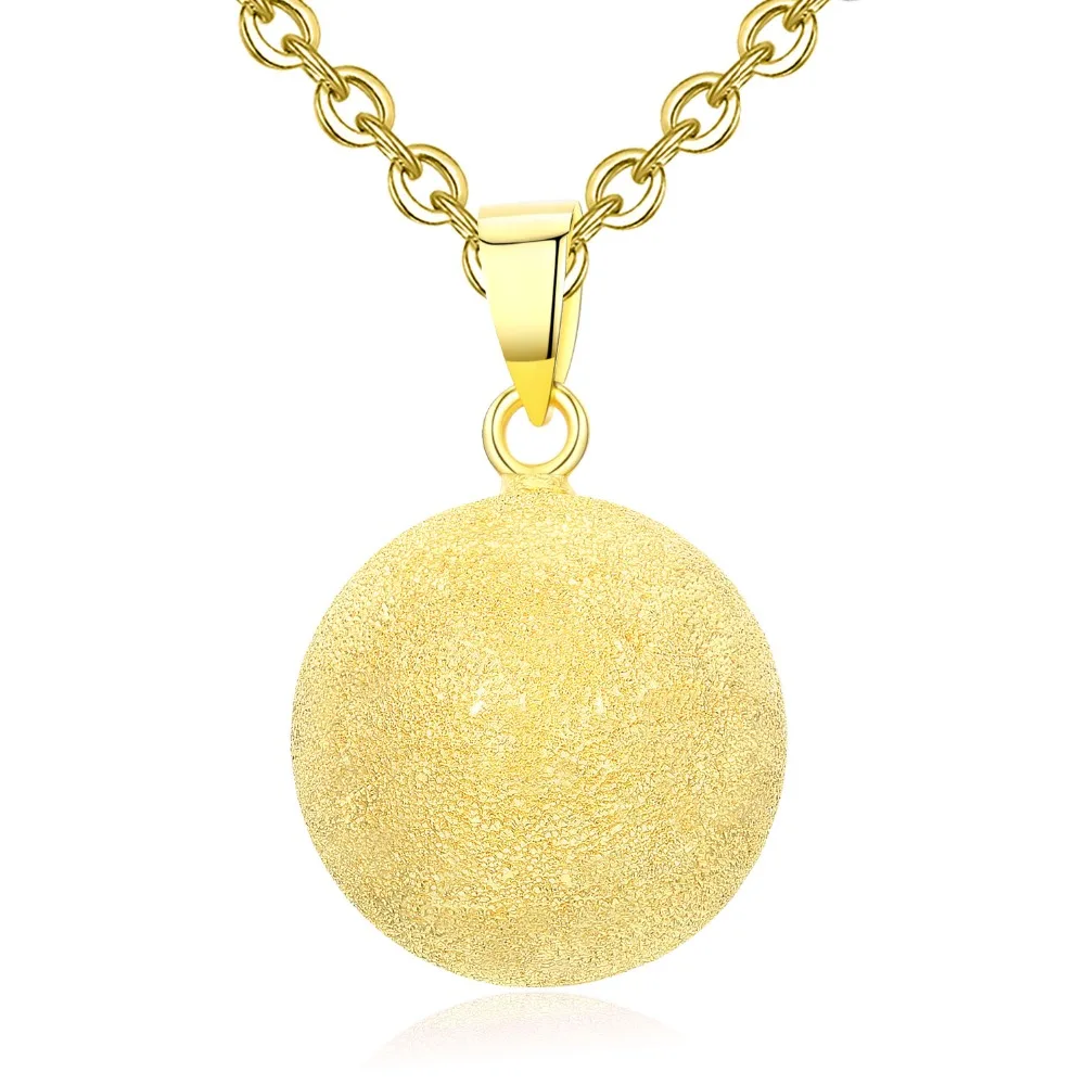 Out of Stock Round Bell 3 Colors Sparkling Harmony Bola Ball Angel Caller Pregnancy Pendant Necklace for Women Jewelry N14nb357